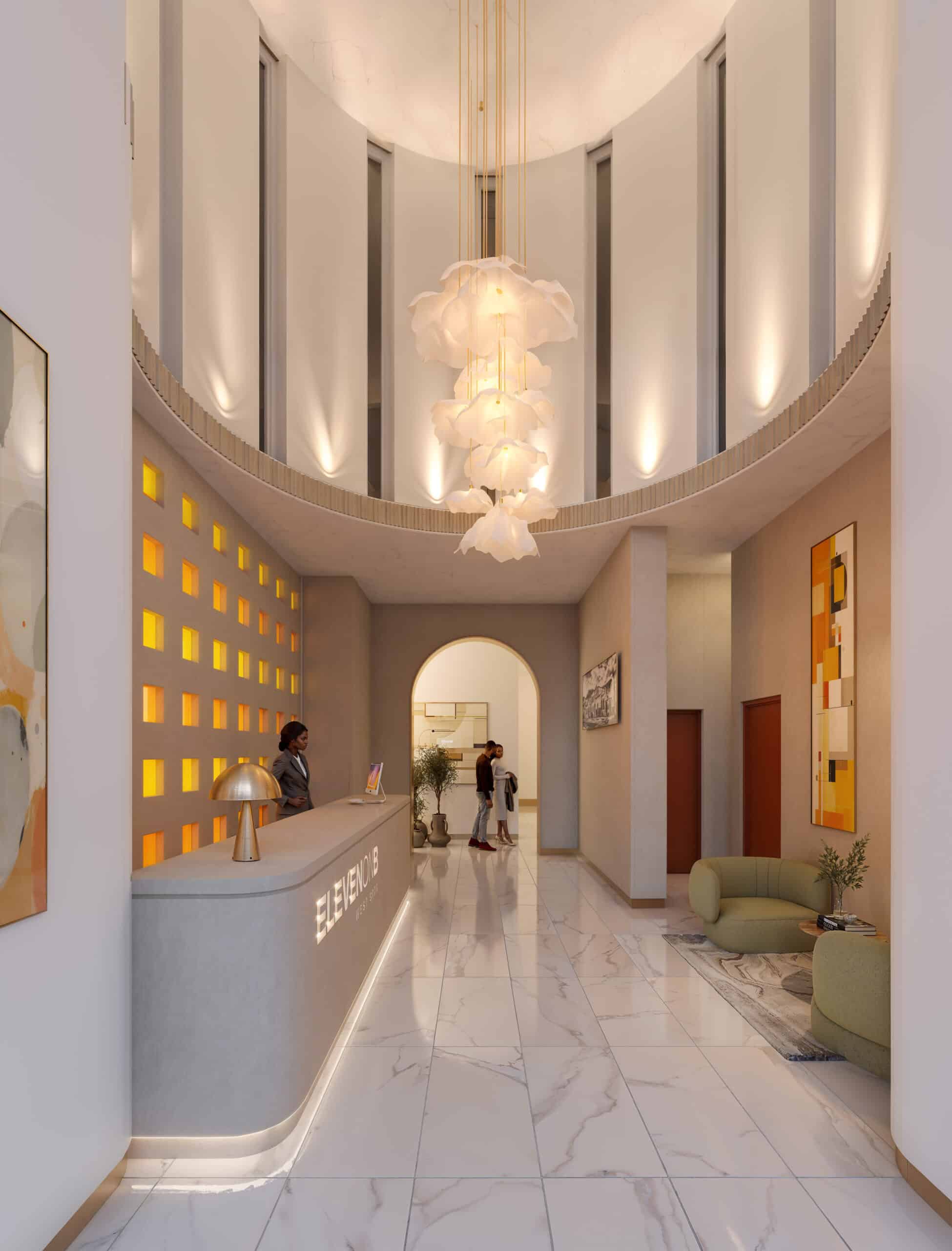 ELEVENONB_Render-16_Entrance-foyer-scaled